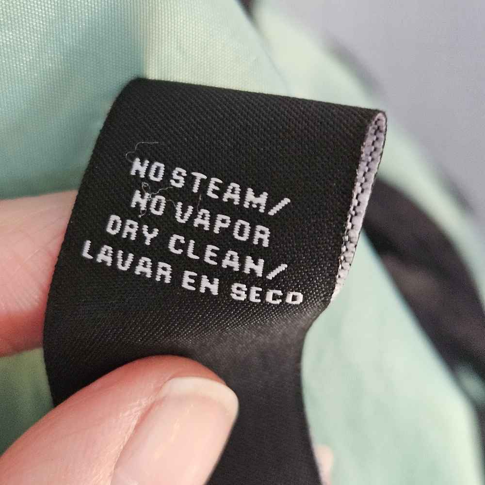 Collection By Dress Barn black & Green Vneck dress stretch cap sleeve Size 14 - Picture 9 of 10